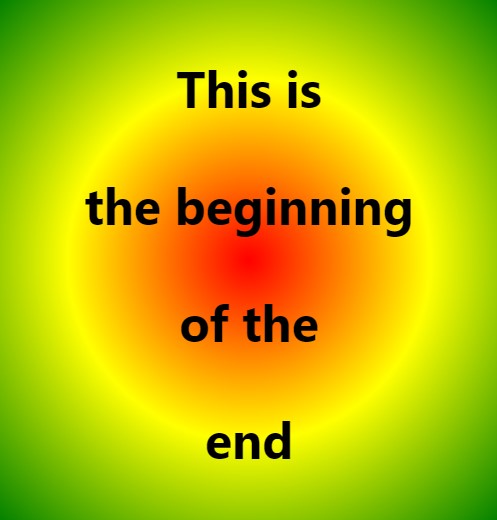 April logo which says 'this is the beginning of the end