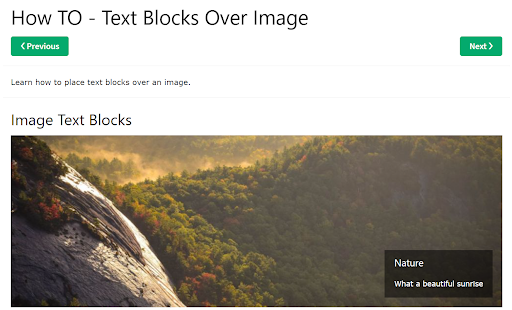 W3Schools image text blocks