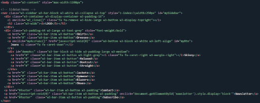 Website template code 