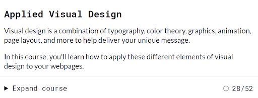 freeCodeCamp's Applied Visual Design course