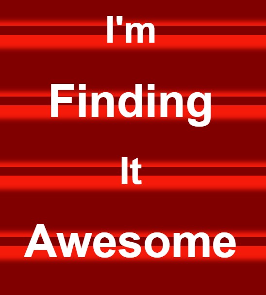 I'm finding it awesome logo