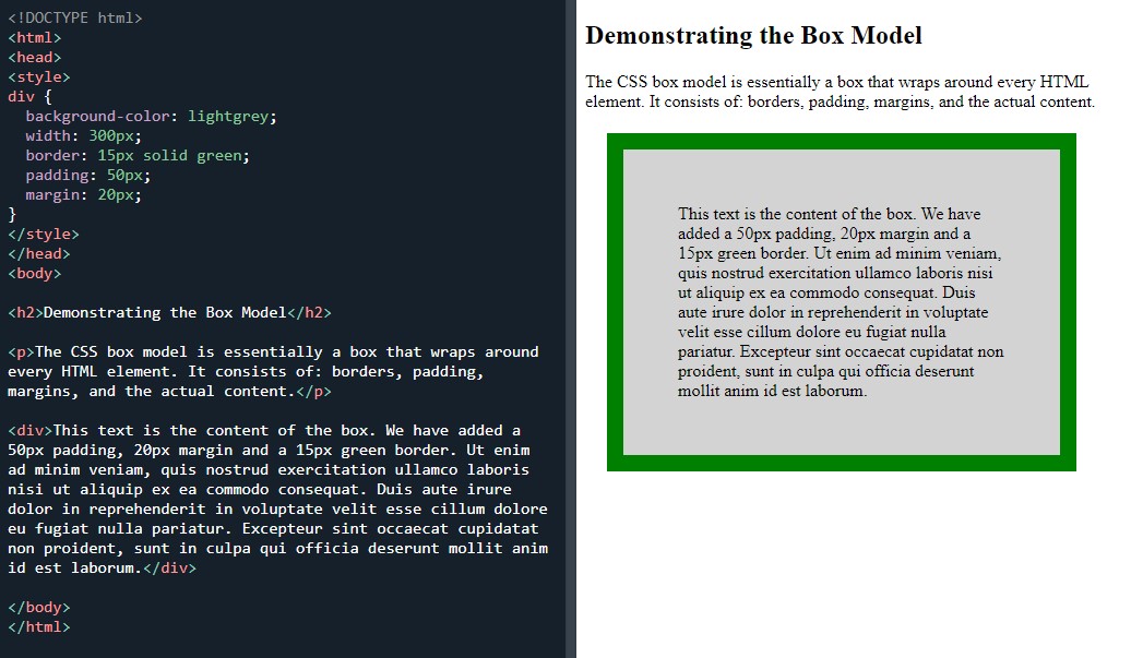 CSS box model