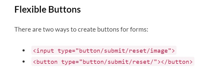 Code for buttons