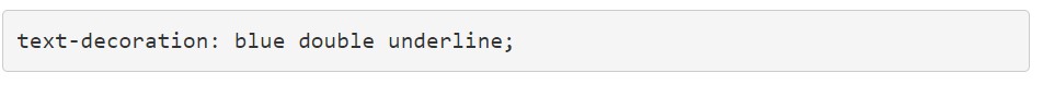 CSS underline property