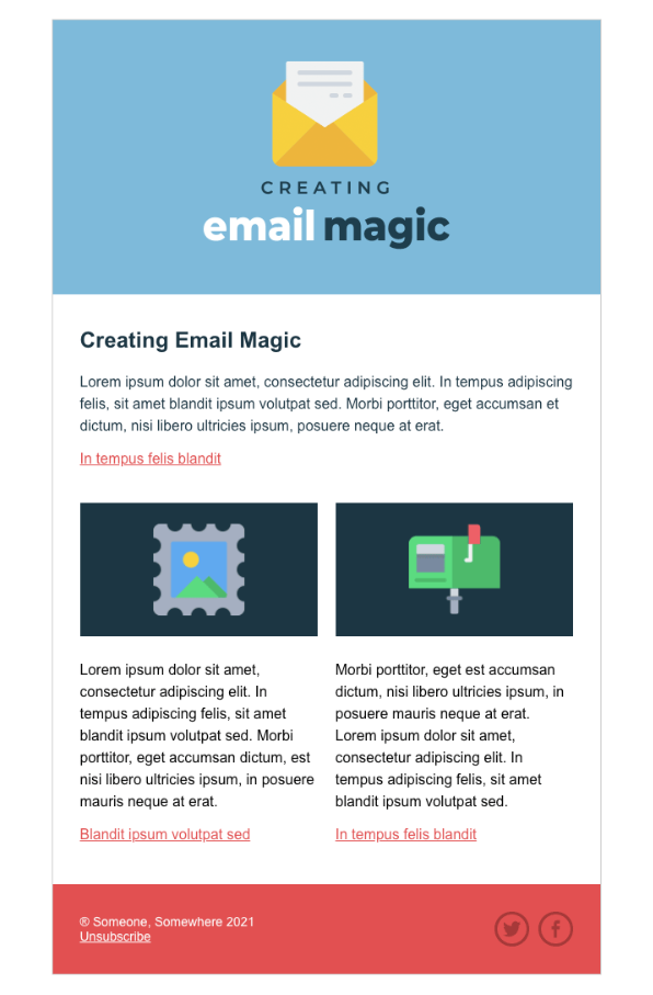 Envato Tuts' email template by Nicole Merlin